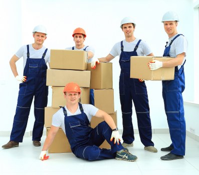 Student household items organised for collection and transport in Hounslow