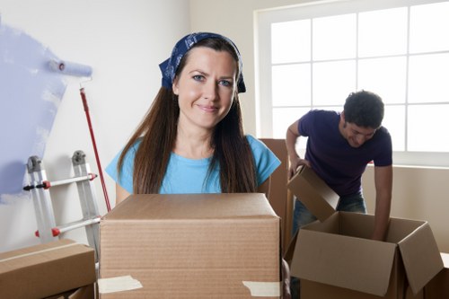 Preparing and loading a moving truck in Hounslow