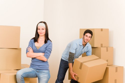 Van loading furniture and boxes for a move in Hounslow