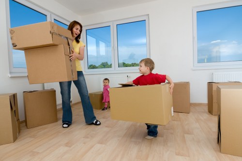 Loading furniture into a removal van for a move in Hounslow