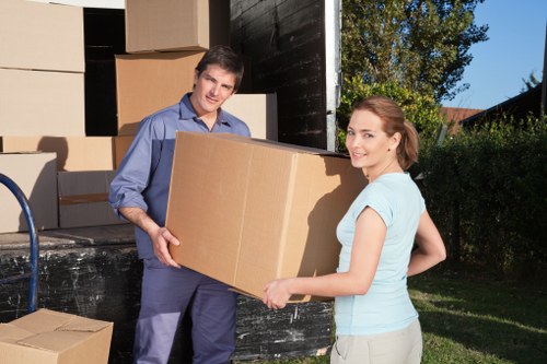 Office and business items being moved on the same day in Hounslow